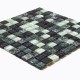 Мозаика BXKGS005 на сетке камень и стекло 300х300х8 светло-зеленая Keramograd - uralkafel.ru - Уфа