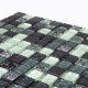 Мозаика BXKGS005 на сетке камень и стекло 300х300х8 светло-зеленая Keramograd - uralkafel.ru - Уфа