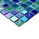 Мозаика стеклянная Bondi breeze-25 300х300 синяя Bonaparte mosaic - uralkafel.ru - Уфа