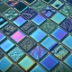 Мозаика стеклянная Bondi breeze-25 300х300 синяя Bonaparte mosaic - uralkafel.ru - Уфа