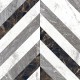 Керамогранит Chambord (Шамбо) Mix Color CB01 черно-белый полированный 600х600 Estima - uralkafel.ru - Уфа