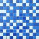 Мозаика стеклянная CB021 (327х327х4 мм) бело-синяя Elada Mosaic - uralkafel.ru - Уфа