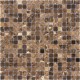 Каменная мозаика Emperador Dark POL 305х305х4 коричневая полированная CARAMELLE - uralkafel.ru - Уфа